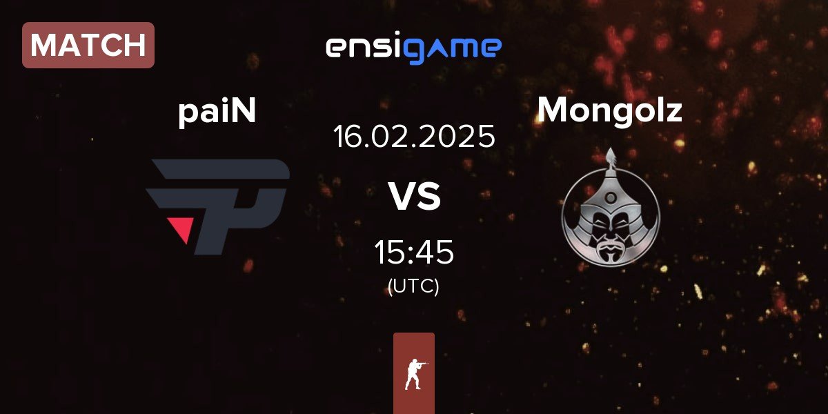 Match paiN Gaming paiN vs The Mongolz Mongolz | 16.02