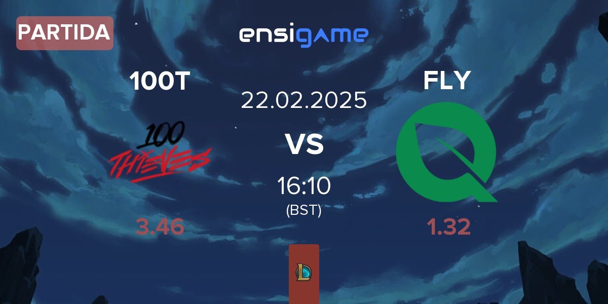 Partida 100 Thieves 100T vs FlyQuest FLY | 22.02