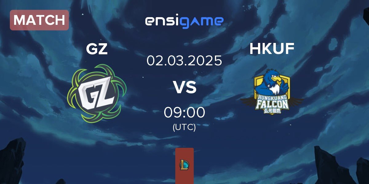 Match Ground Zero Gaming GZ vs Hungkuang Falcon HKUF | 02.03