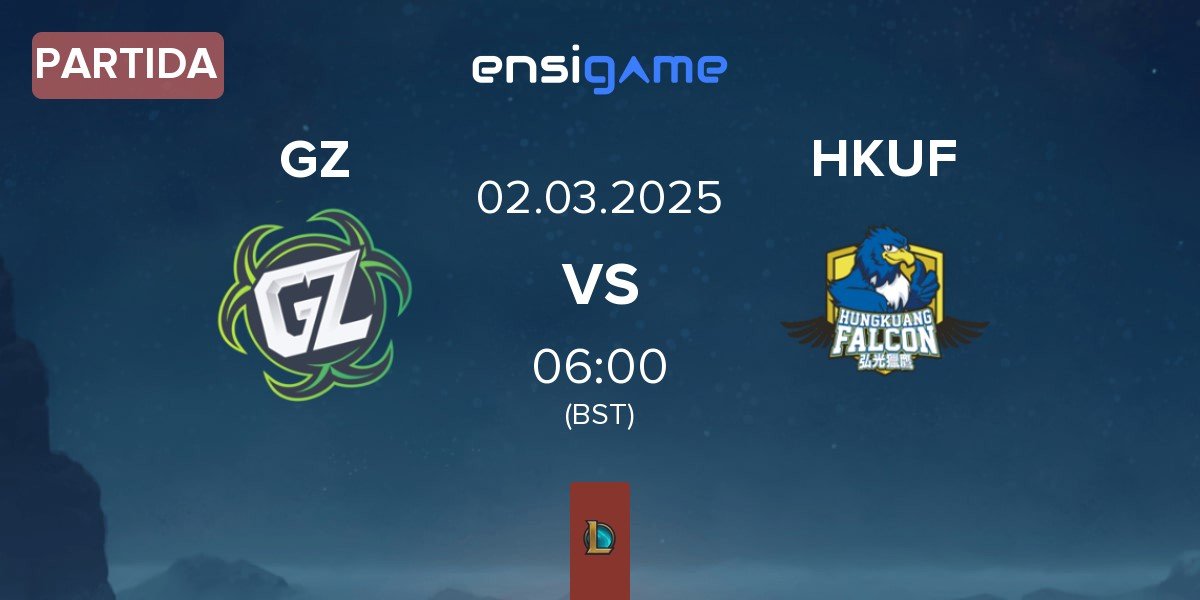 Partida Ground Zero Gaming GZ vs Hungkuang Falcon HKUF | 02.03