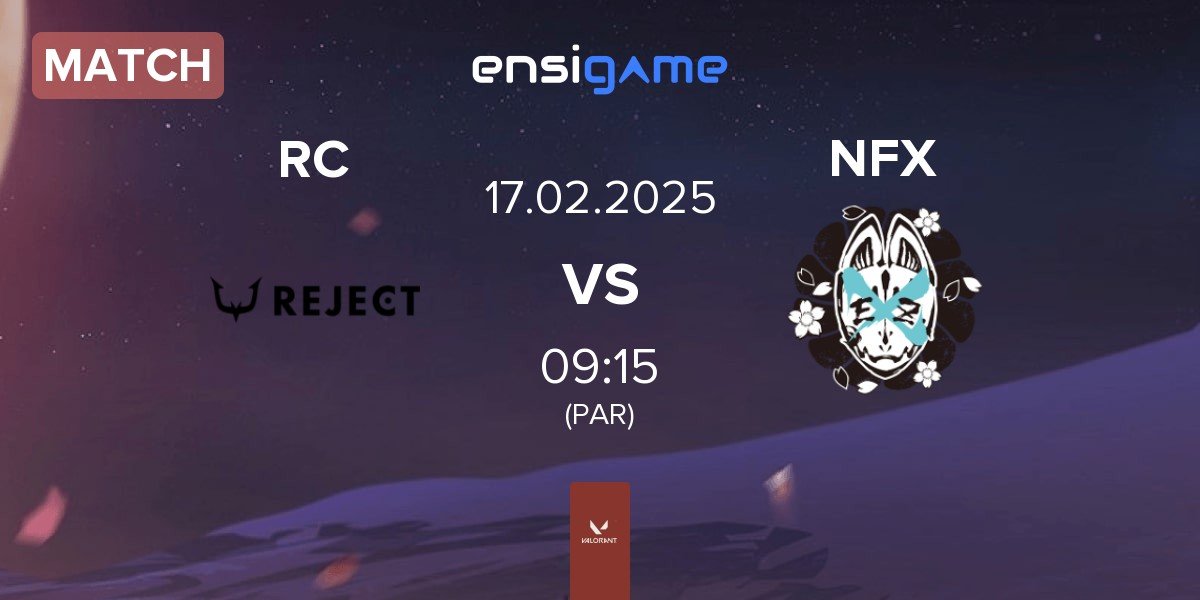 Match REJECT RC vs NOEZ FOXX NFX | 17.02