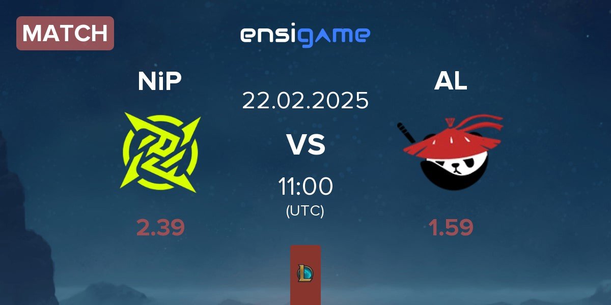 Match Ninjas In Pyjamas NiP vs Anyone's Legend AL | 22.02