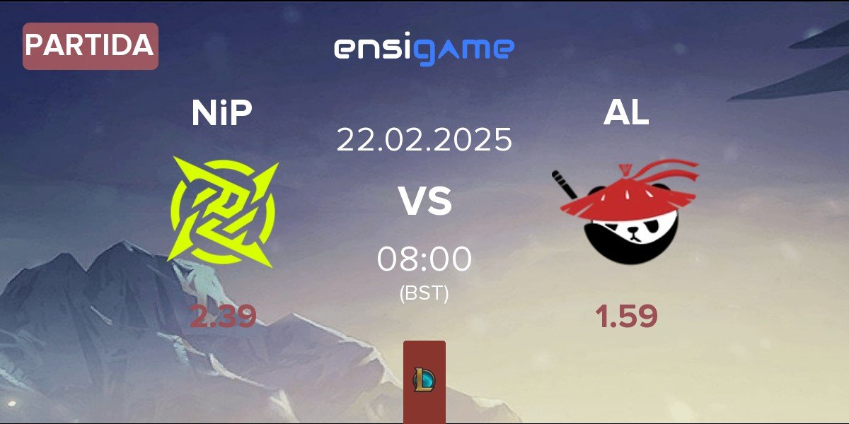 Partida Ninjas In Pyjamas NiP vs Anyone's Legend AL | 22.02