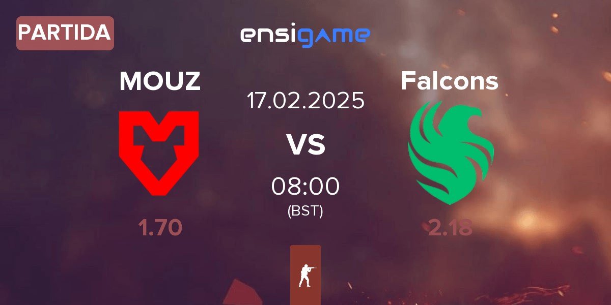 Partida MOUZ vs Team Falcons Falcons | 17.02