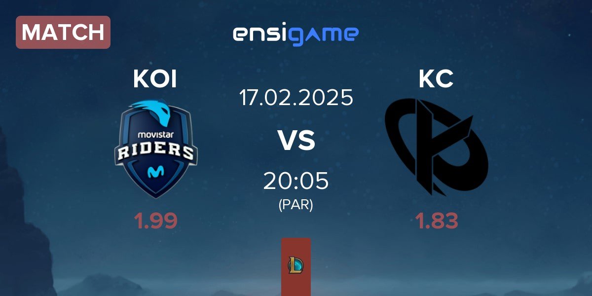 Match Movistar KOI KOI vs Karmine Corp KC | 17.02