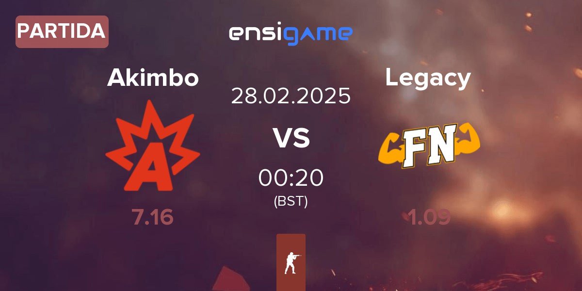 Partida Akimbo Esports Akimbo vs Legacy | 28.02