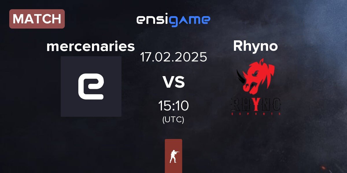 Match mercenaries vs Rhyno Esports Rhyno | 17.02