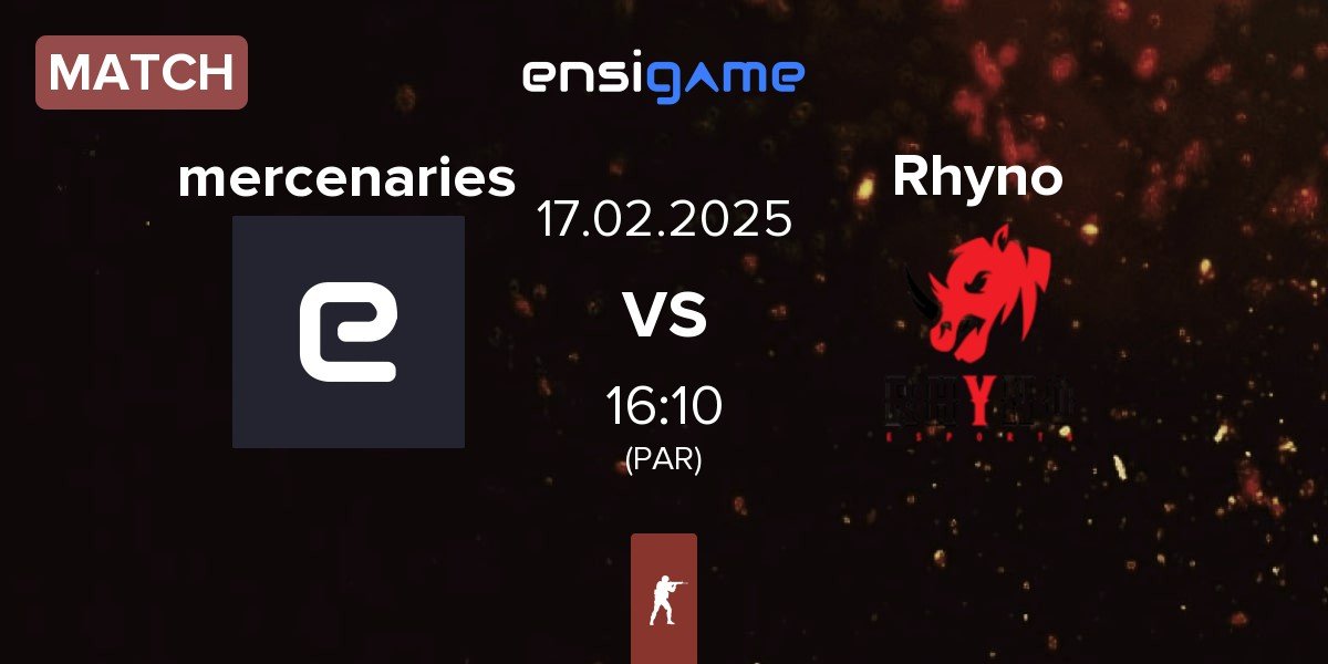 Match mercenaries vs Rhyno Esports Rhyno | 17.02