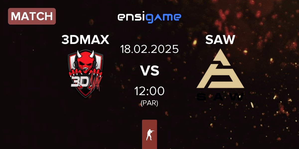 Match 3DMAX vs SAW | 18.02