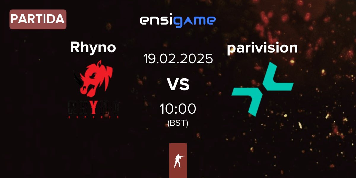 Partida Rhyno Esports Rhyno vs PARIVISION parivision | 19.02