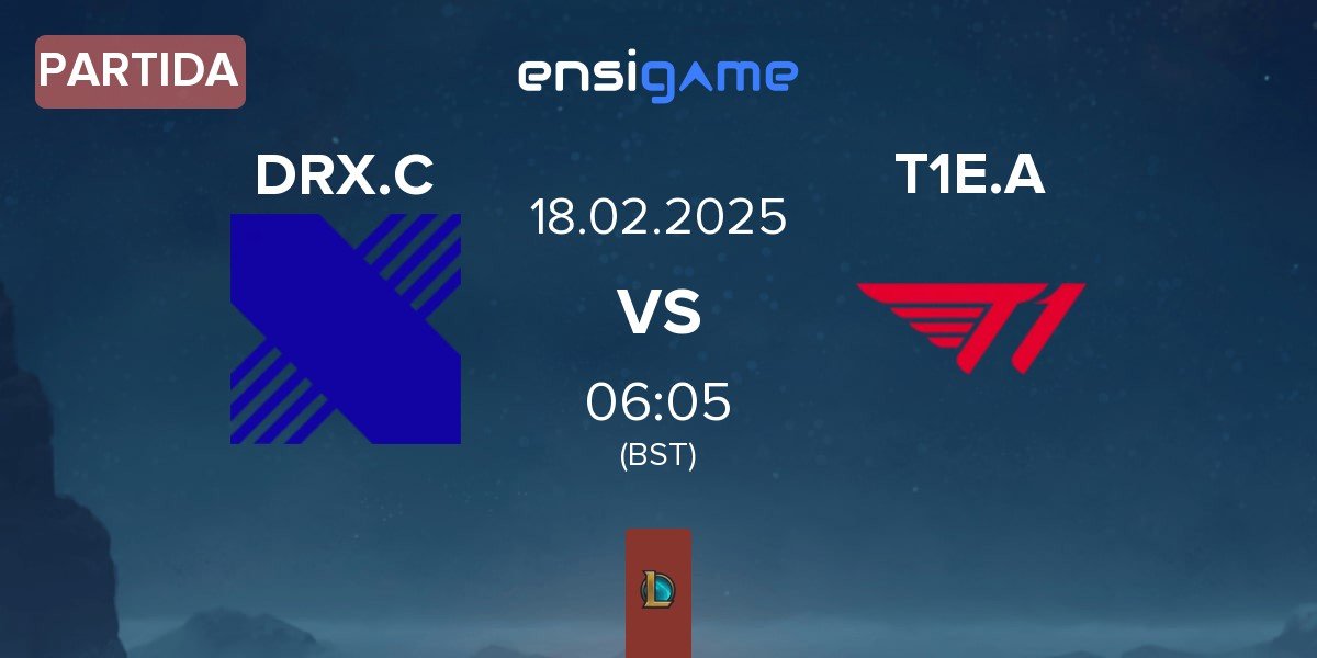 Partida DRX Challengers DRX.C vs T1 Esports Academy T1E.A | 18.02