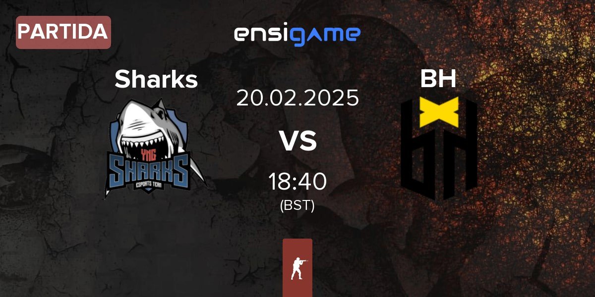 Partida Sharks Esports Sharks vs Bounty Hunters BH | 20.02