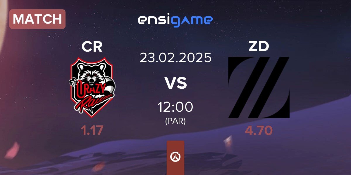 Match Crazy Raccoon CR vs Zeta Division ZD | 23.02