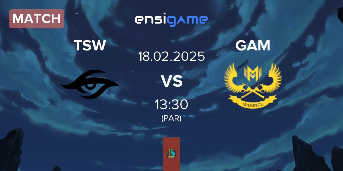 Match Team Secret Whales TSW vs GAM Esports GAM | 18.02