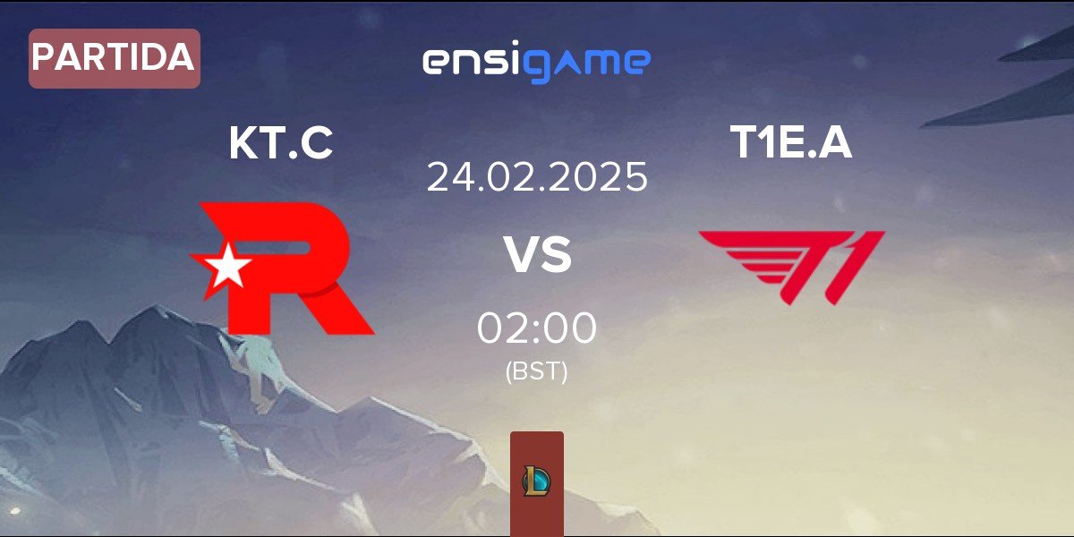 Partida KT Rolster Challengers KT.C vs T1 Esports Academy T1E.A | 24.02