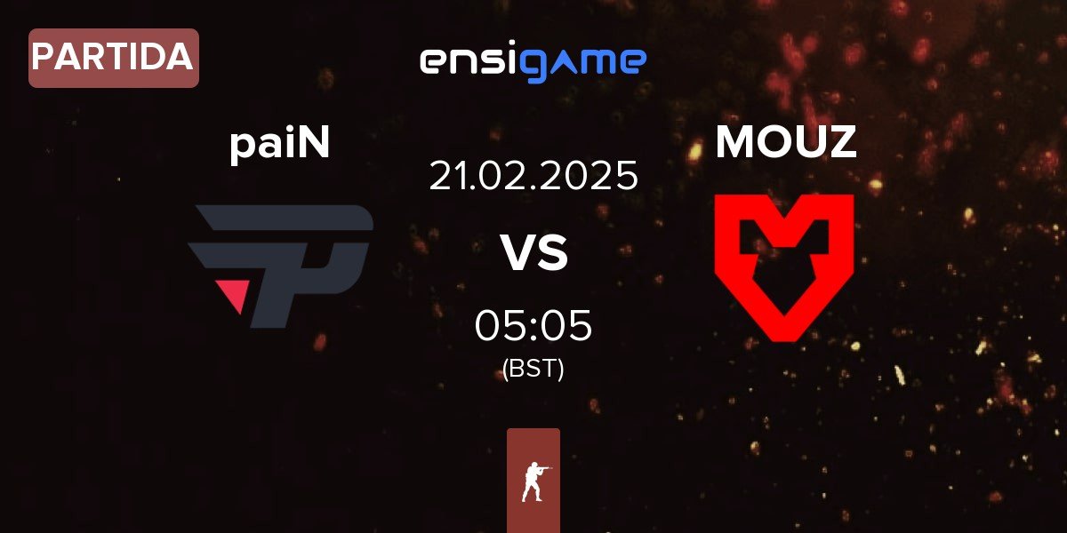 Partida paiN Gaming paiN vs MOUZ | 21.02