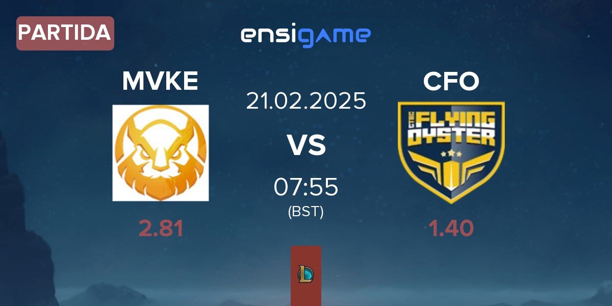 Partida MGN Vikings Esports MVKE vs CTBC Flying Oyster CFO | 21.02