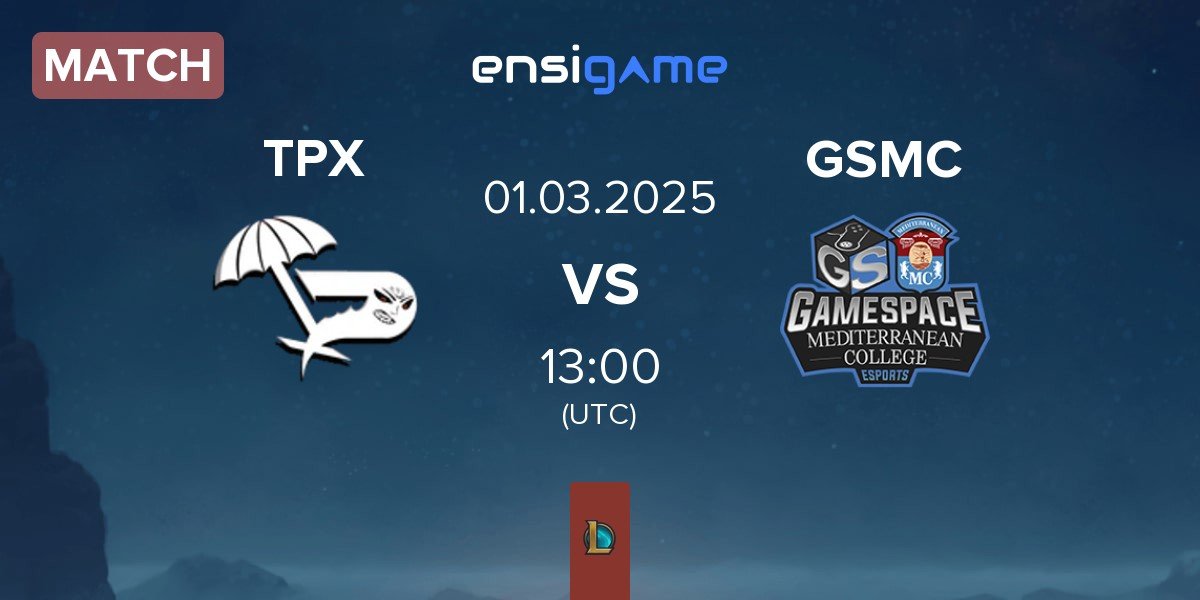 Match Team Paradox TPX vs Gamespace MCE GSMC | 01.03