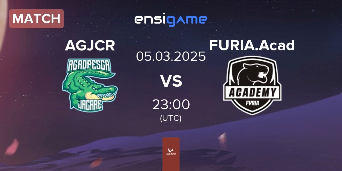 Match Agropesca Jacare AGJCR vs FURIA Academy FURIA.Acad | 05.03