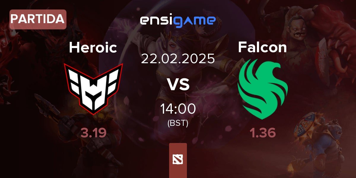 Partida Heroic vs Team Falcons Falcon | 22.02