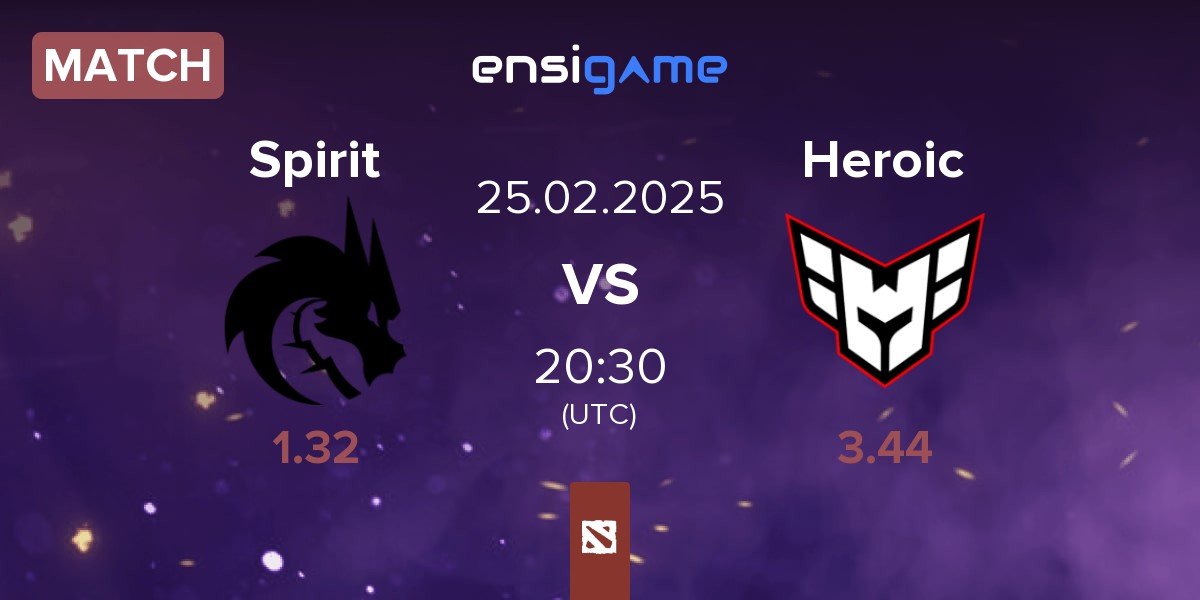 Match Team Spirit Spirit vs Heroic | 25.02