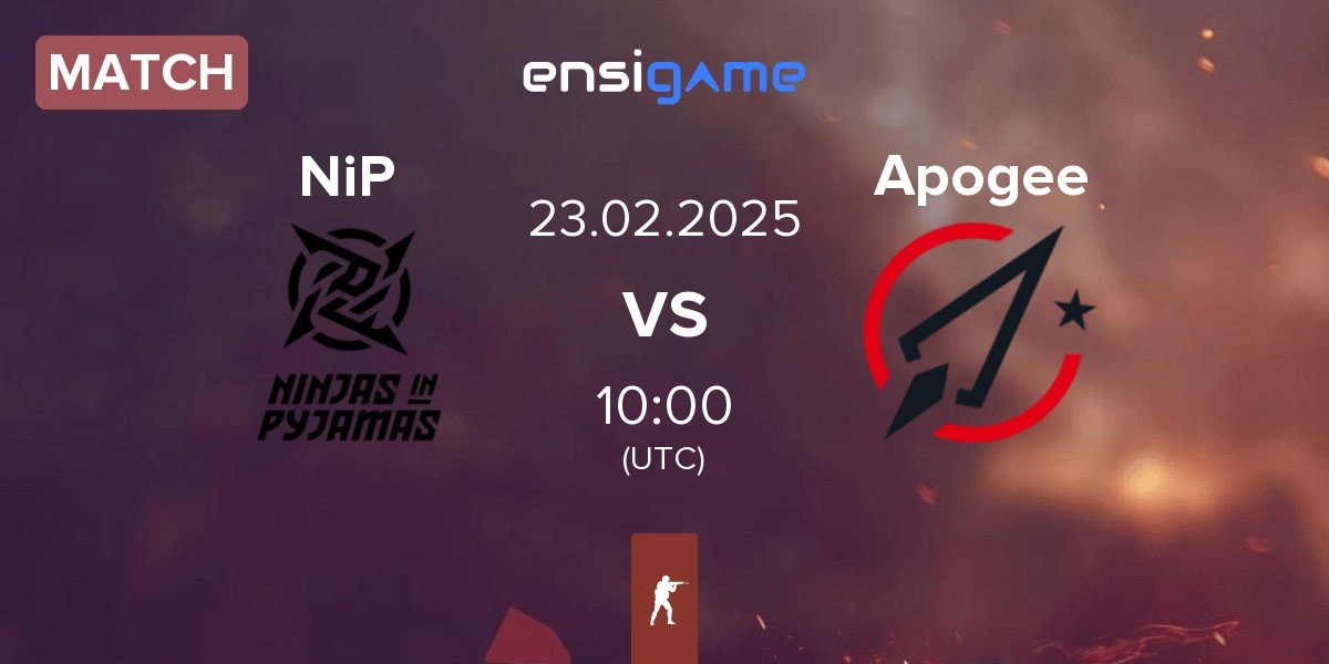 Match Ninjas in Pyjamas NiP vs Apogee | 23.02