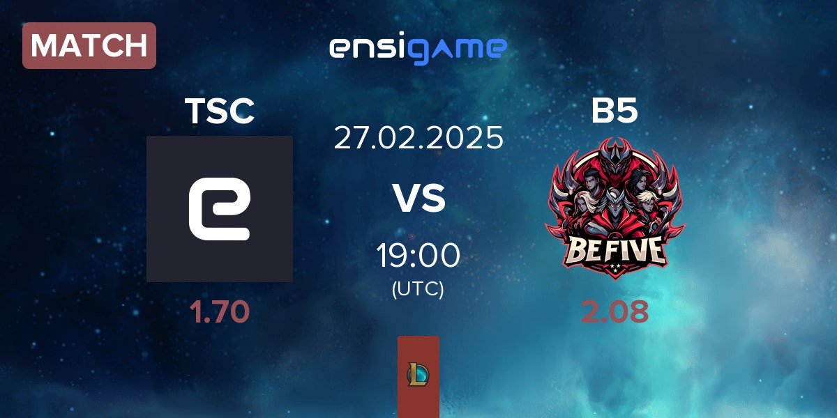 Match Team Secret Club TSC vs BeFive B5 | 27.02