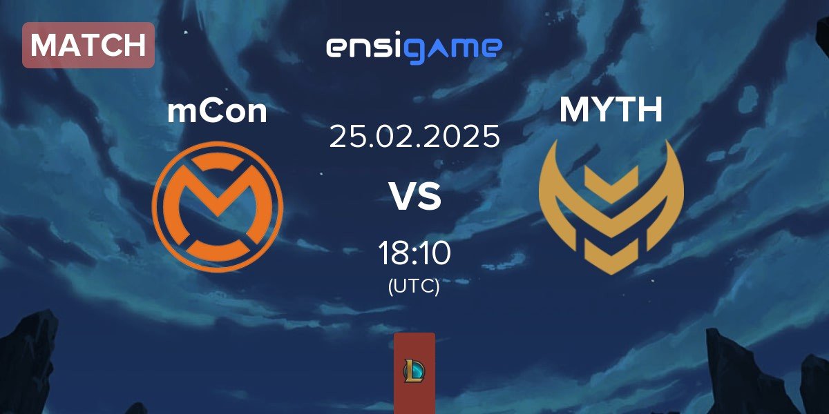 Match mCon esports mCon vs Myth Esports MYTH | 25.02