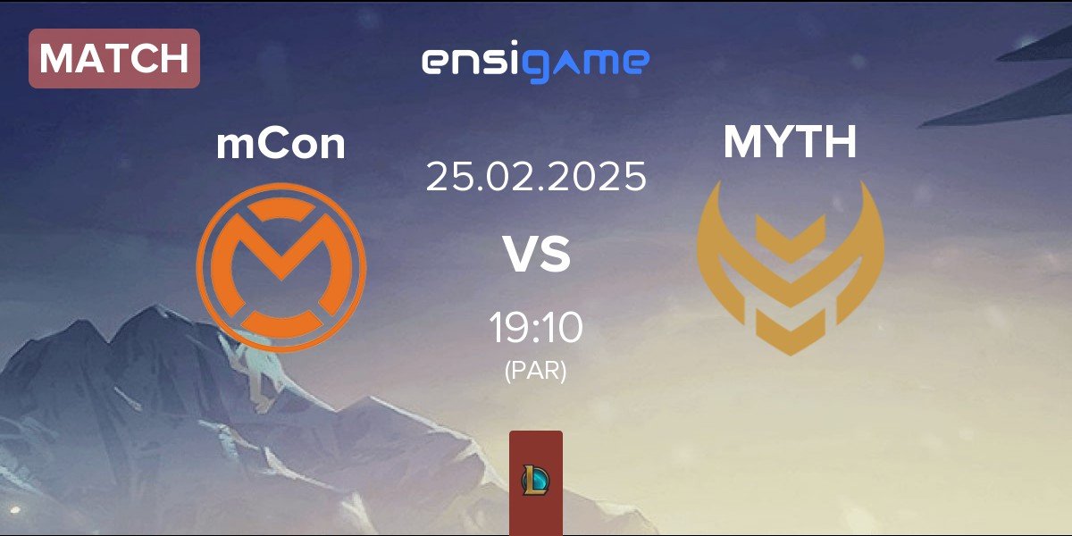 Match mCon esports mCon vs Myth Esports MYTH | 25.02