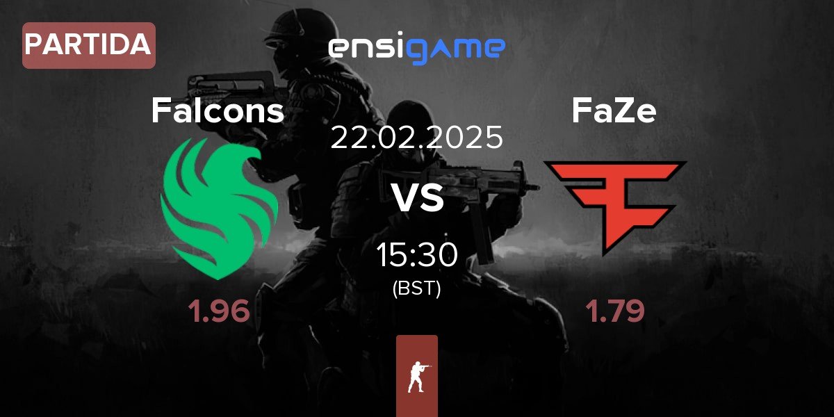 Partida Team Falcons Falcons vs FaZe Clan FaZe | 22.02