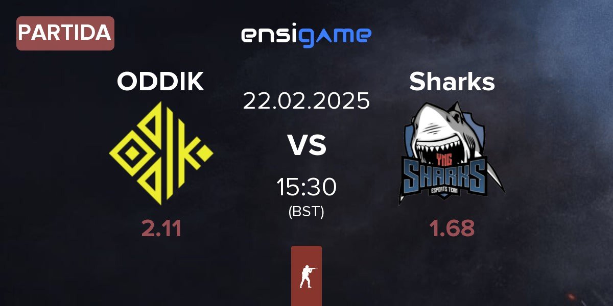 Partida ODDIK vs Sharks Esports Sharks | 22.02