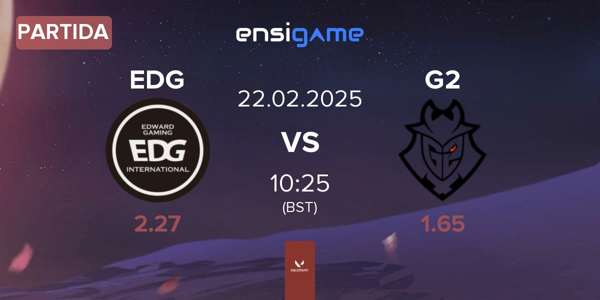 Partida Edward Gaming EDG vs G2 Esports G2 | 22.02