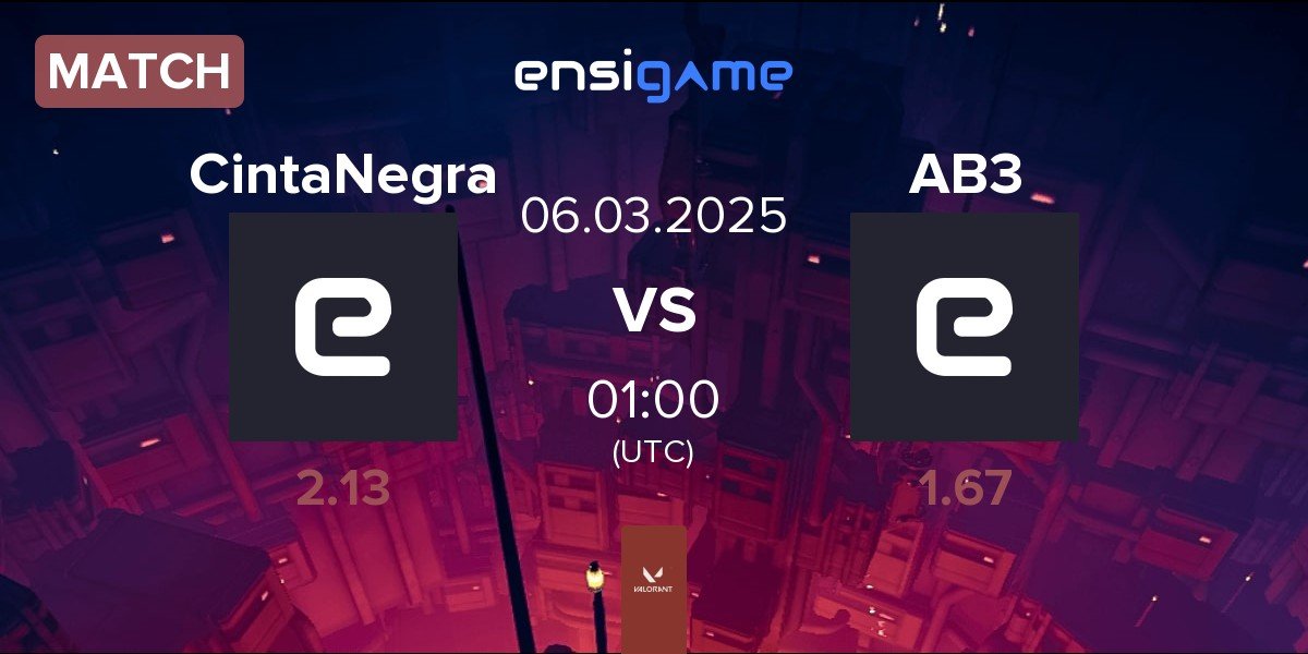 Match CintaNegra Esports CintaNegra vs AB3 Esports AB3 | 06.03