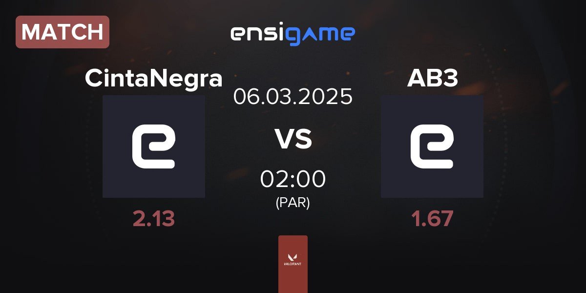 Match CintaNegra Esports CintaNegra vs AB3 Esports AB3 | 06.03