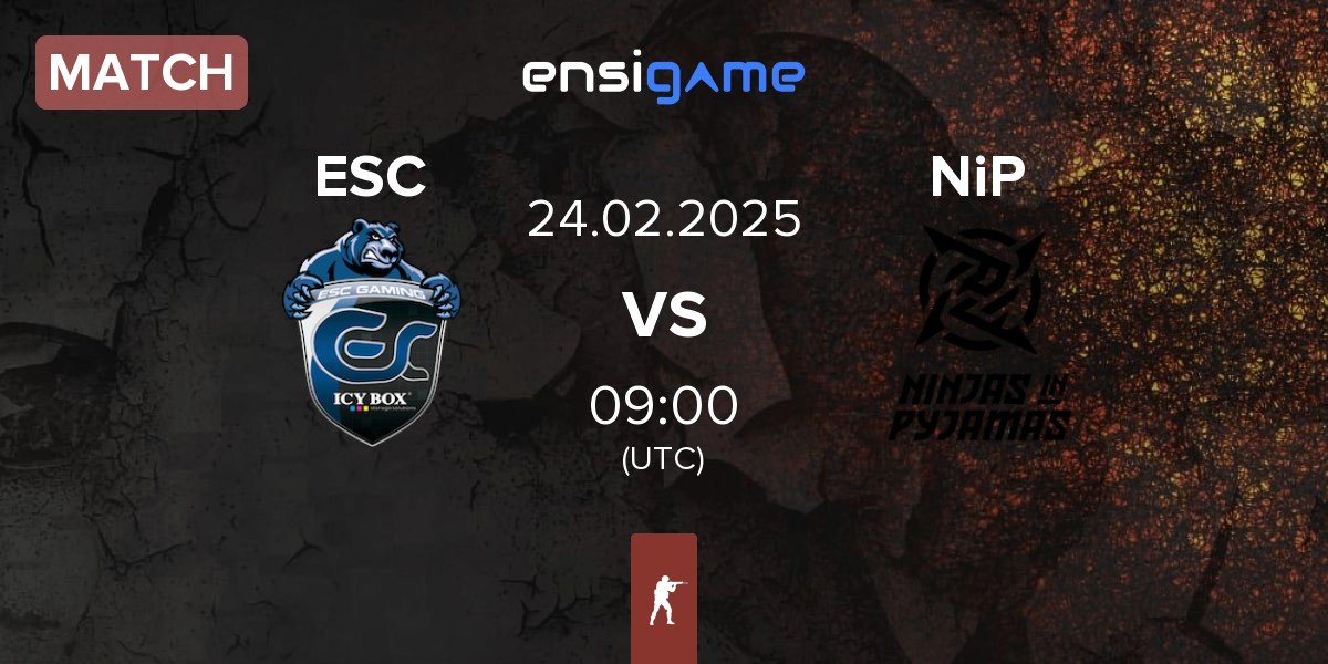 Match ESC Gaming ESC vs Ninjas in Pyjamas NiP | 24.02