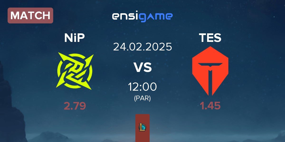 Match Ninjas In Pyjamas NiP vs TOP Esports TES | 24.02