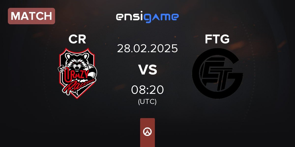 Match Crazy Raccoon CR vs from the gamer FTG | 28.02