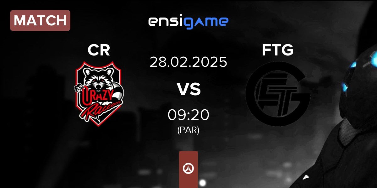 Match Crazy Raccoon CR vs from the gamer FTG | 28.02