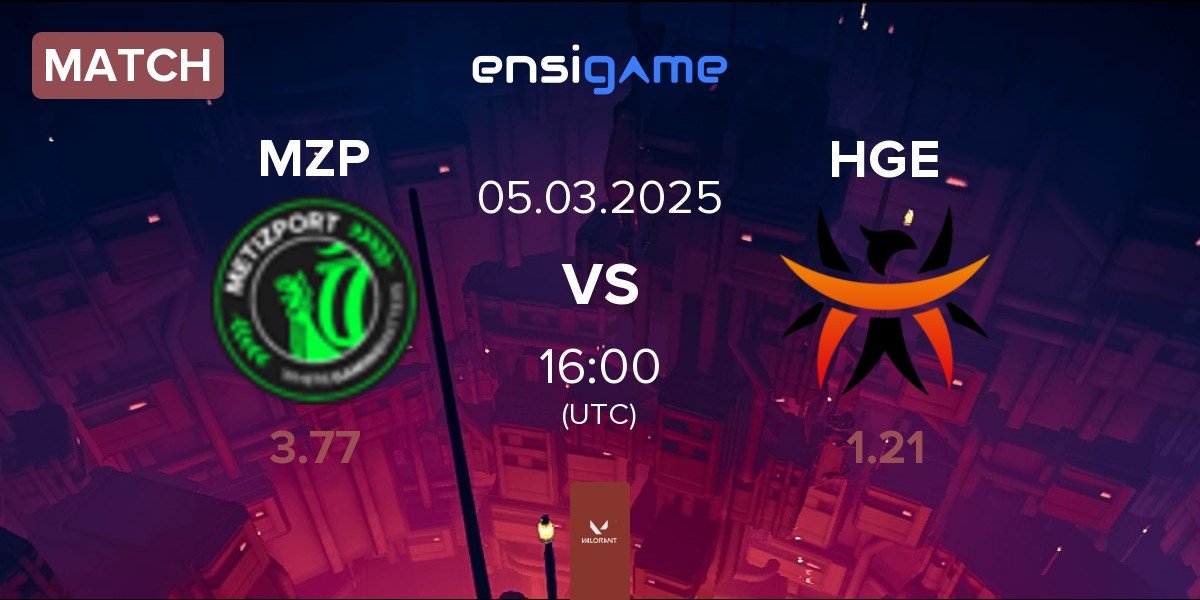 Match Metizport MZP vs HGE Esports HGE | 05.03