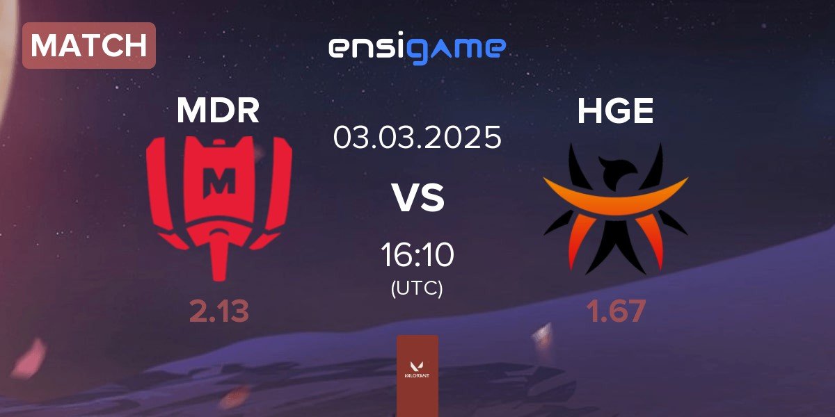 Match Mandatory MDR vs HGE Esports HGE | 03.03