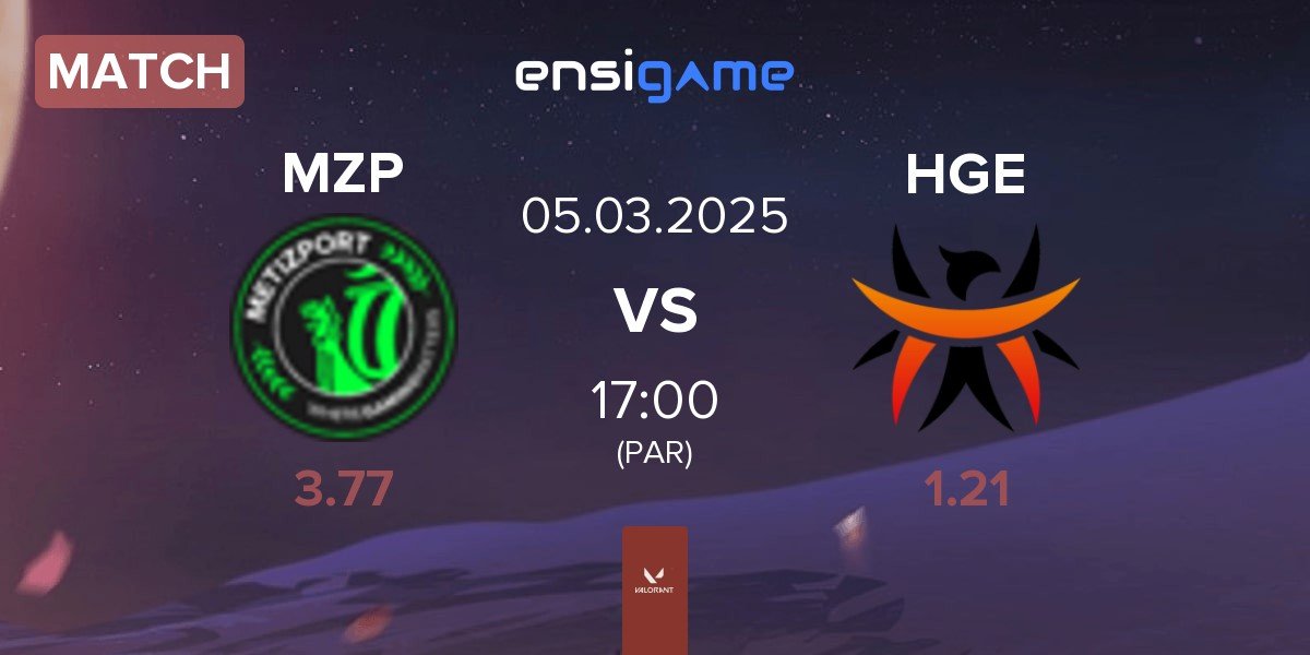 Match Metizport MZP vs HGE Esports HGE | 05.03