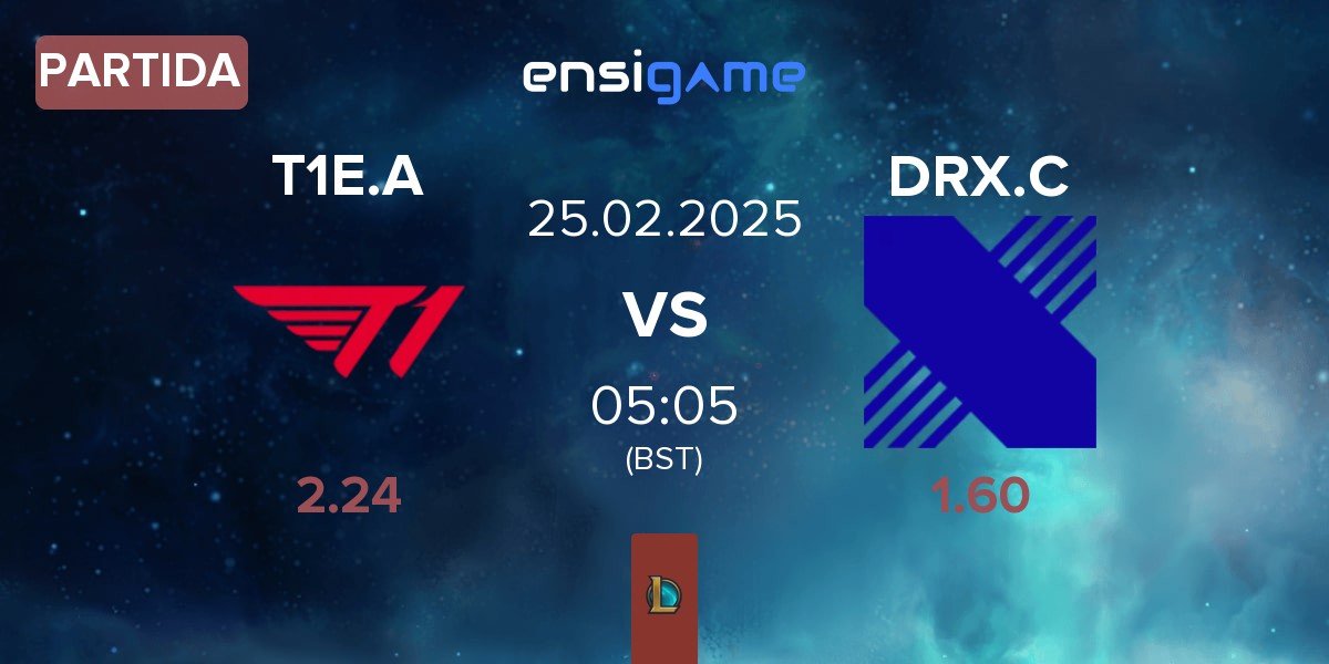 Partida T1 Esports Academy T1E.A vs DRX Challengers DRX.C | 25.02