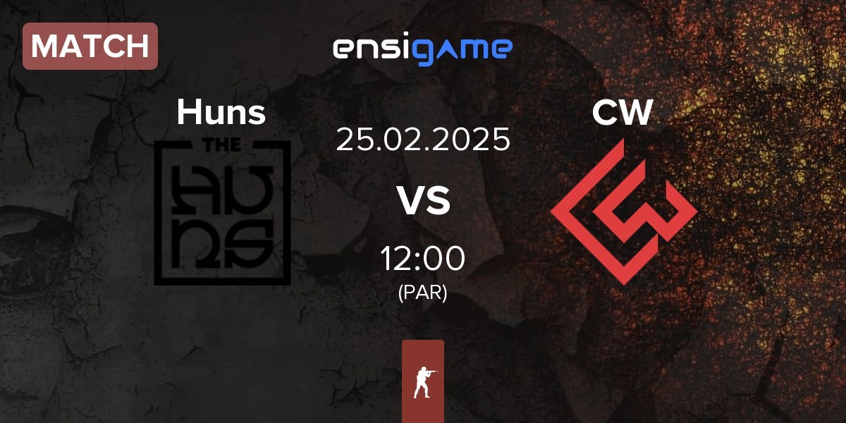 Match The Huns Esports Huns vs Chinggis Warriors CW | 25.02