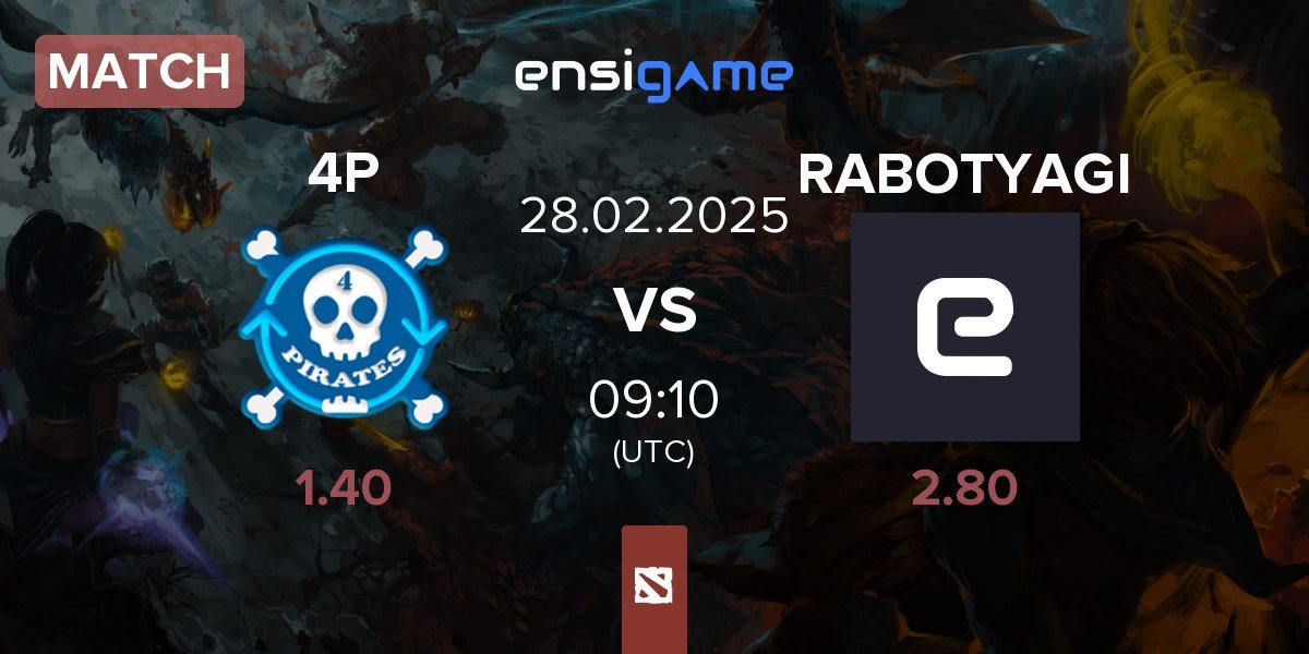 Match 4Pirates 4P vs RABOTYAGI RABOT | 28.02