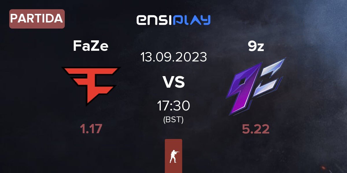 Partida FaZe Clan FaZe vs 9z Team 9z | 13.09