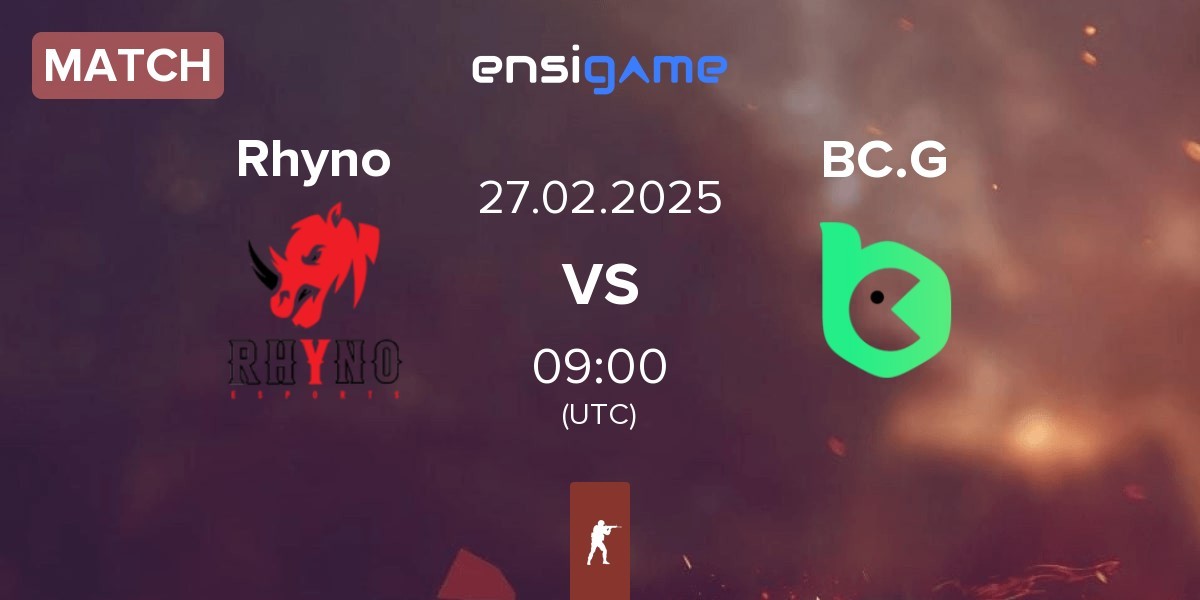 Match Rhyno Esports Rhyno vs BC.Game Esports BC.G | 27.02