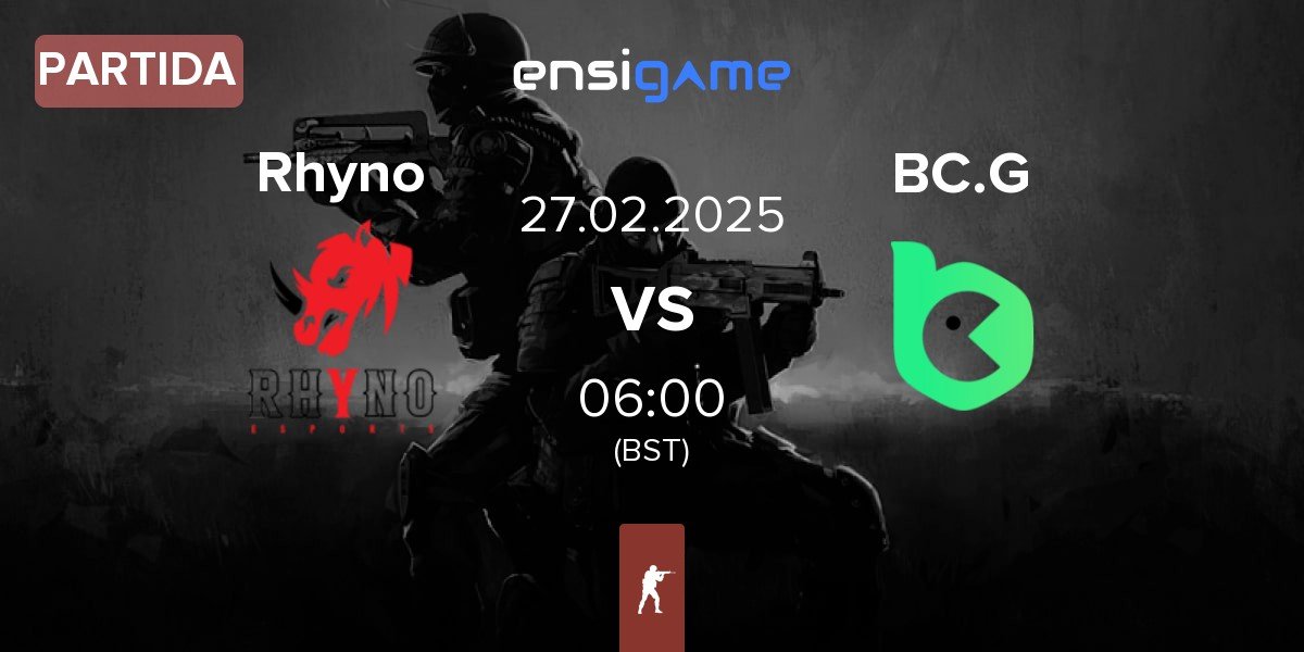 Partida Rhyno Esports Rhyno vs BC.Game Esports BC.G | 27.02