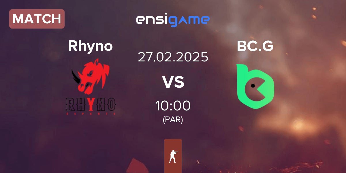 Match Rhyno Esports Rhyno vs BC.Game Esports BC.G | 27.02