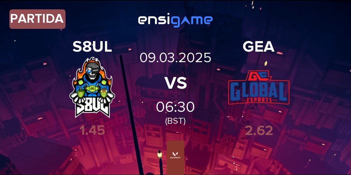 Partida S8UL Esports S8UL vs Global Esports Academy GEA | 09.03