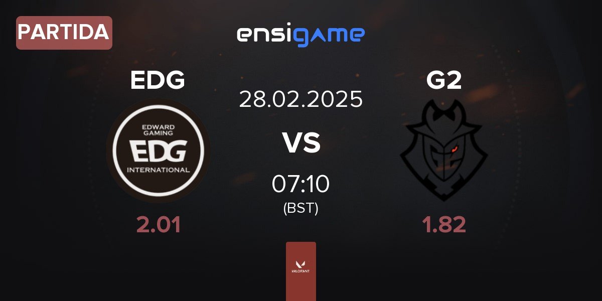 Partida Edward Gaming EDG vs G2 Esports G2 | 28.02